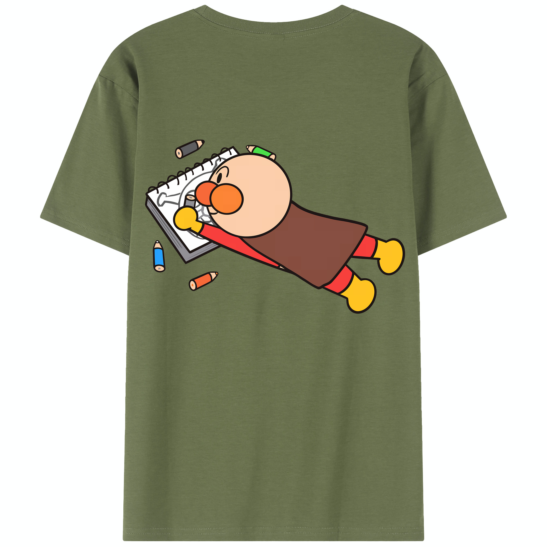 （画像用） アンパンマン Anpanman 綿100％半袖Tシャツ（背面プリント）